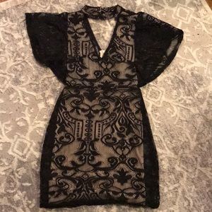 Black lacy Formal dress